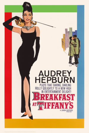 Audrey Hepburn Breakfast at Tiffany's Cover Art Poster