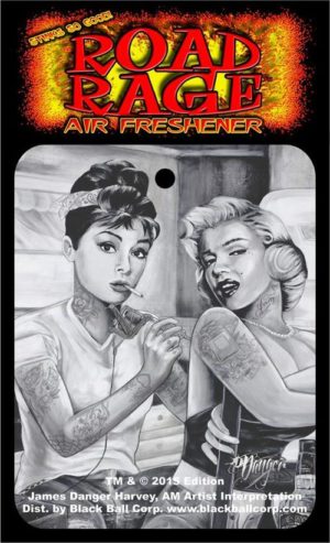 James Danger Harvey - Audrey and Marilyn Tattoo Air Freshener