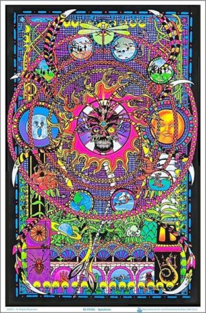 Spectrum Flocked Velvet Blacklight Poster