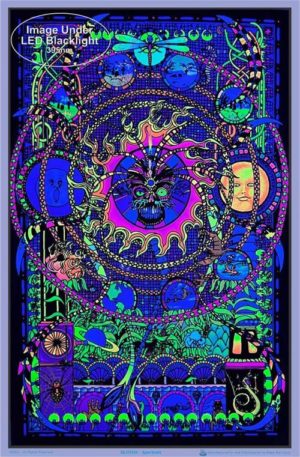 Spectrum Flocked Velvet Blacklight Poster - Image 2