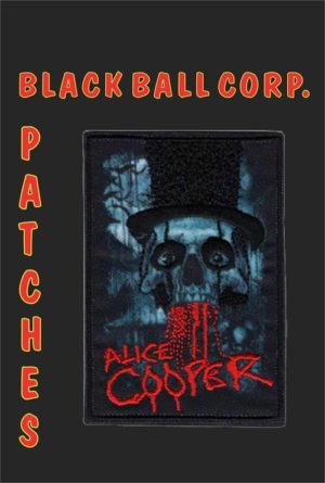 Alice Cooper Bloody Skull Embroidered Sew On Patch - Image 2