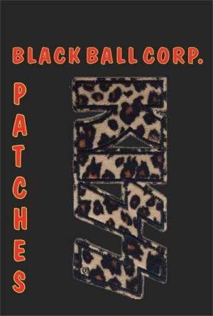 Kiss Leopard Fuzzy Logo 12.5x5cm Embroidered Sew On Patch - Image 2