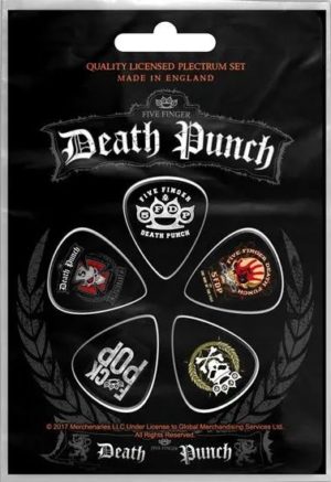 Five Finger Death Punch Guitar Picks Plectrums (set of 5)