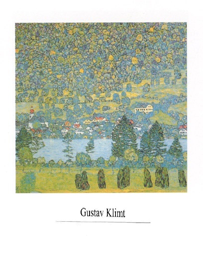 Gustav Klimt - Mountain Slope At Unterach Art Print