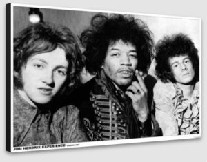 Jimi Hendrix Experience London 1967 A1 Poster - Poster 59.5x84cm Blockmounted