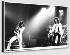 Queen Palace Theatre Manchester October 1974 Freddie Mercury A1 Poster - Poster 59.5x84cm Blockmounted