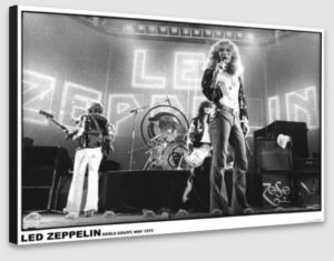Led Zeppelin Poster Earls Court London 1975 A1 Poster - Poster 59.5x84cm Blockmounted
