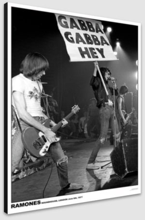 Ramones Roundhouse London 1977 A1 Poster - Poster 59.5x84cm Blockmounted