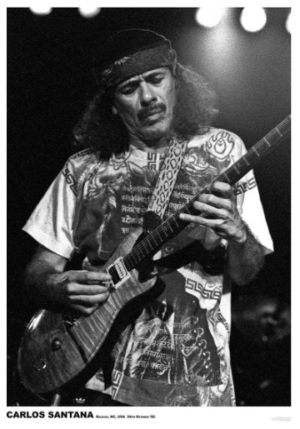 Carlos Santana Raleigh USA 1992 A1 Poster