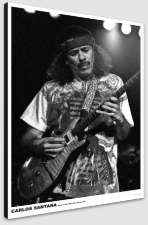 Carlos Santana Raleigh USA 1992 A1 Poster - Poster 59.5x84cm Blockmounted