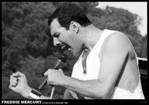 Queen Freddie Mercury Slane Castle Ireland 1996 A1 Poster