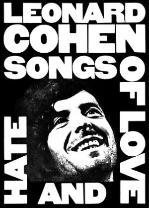 Leonard Cohen Songs of Love and Hate Album Cover A1 Poster