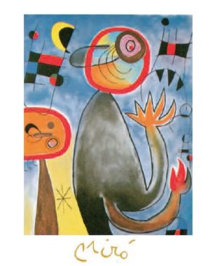 Joan Miro - Ladders Cross the Blue Sky in a Wheel of Fire, 1953