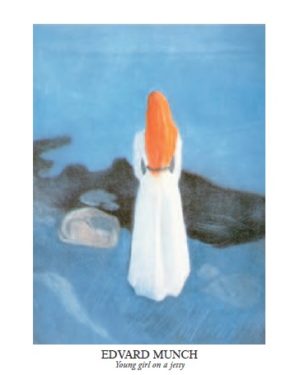 Edvard Munch - Young Girl On A Jetty 1896 Art Print