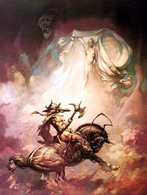 Frank Frazetta - Apparition Canvas Print