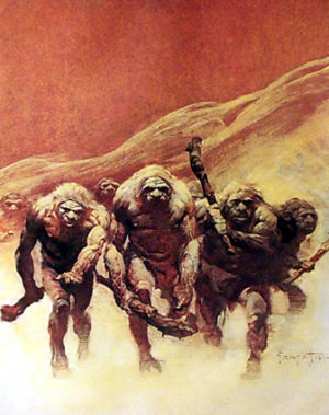 Frank Frazetta - Neanderthal Canvas Print