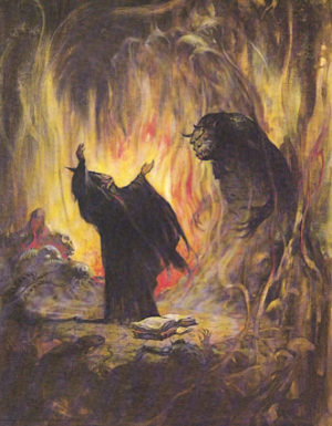 Frank Frazetta - Sorcerer Canvas Print