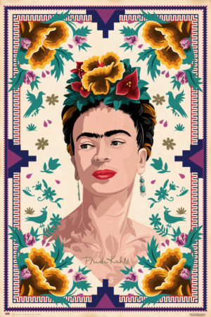 Frida Kahlo Illustration Poster
