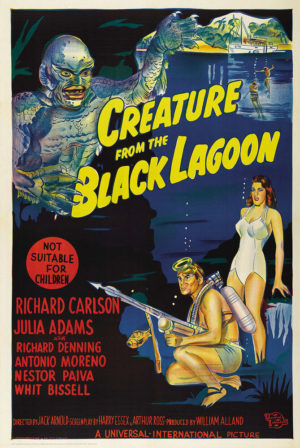 Creature from the Black Lagoon Blue Poster