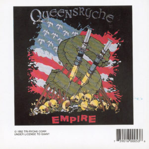 Queensryche Empire Peel and Stick Vintage Sticker 1993