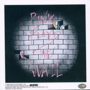 Pink Floyd The Wall Bricks Vintage Static Sticker 1993