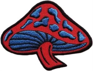 Mushroom Embroidered Sew On Patch