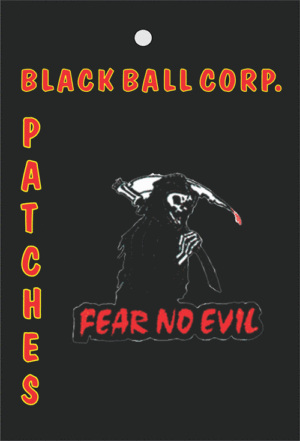 Fear No Evil Grim Reaper Embroidered Sew On Patch - Image 2