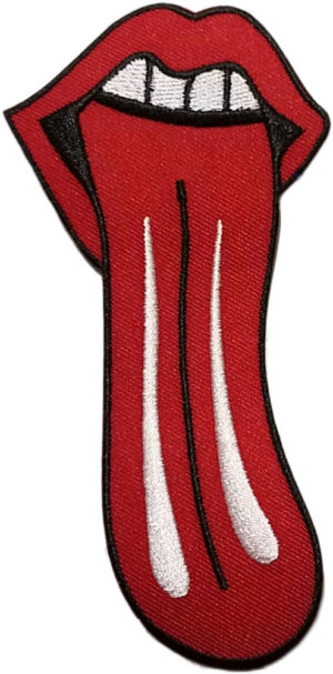 Tongue Embroidered Sew On Patch