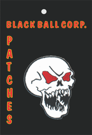 Evil Skull Embroidered Sew On Patch - Image 2