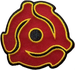 Record Insert 8x7.5cm Embroidered Sew On Patch