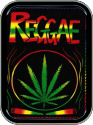 Reggae Leaf Large Stash Tin
