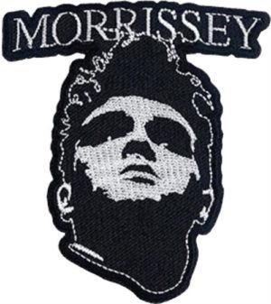 The Smiths Morrisey B&W Face 8.5x7.5cm Embroidered Sew On Patch