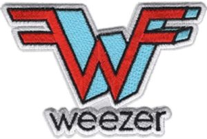 Weezer Logo 9x6cm Embroidered Sew On Patch