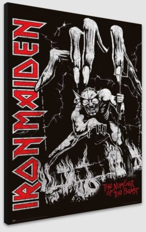 Iron Maiden The Number of the Beast Devil Poster - Maxi Poster 61x91.5cm Blockmounted