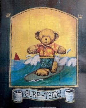 Teddies - Surf Teddy Mini Poster