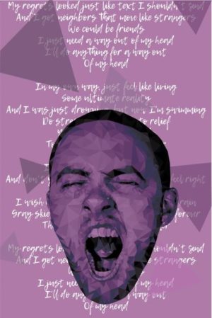 Mac Miller Come Back To Earth Lyrics Poster
