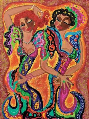 B. Ingrid - Gypsy Dancers Art Print