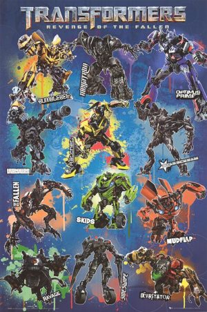 Transformers: Revenge of the Fallen Autobots and Decepticons Poster