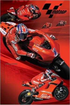 Moto GP Casey Stoner Alice Motorbike Poster