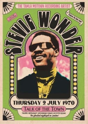 Stevie Wonder Talk of the Town London A1 Poster