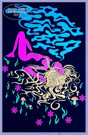 Aubrey Herbertson - Lazy Daze Flocked Velvet Blacklight Poster - Image 2