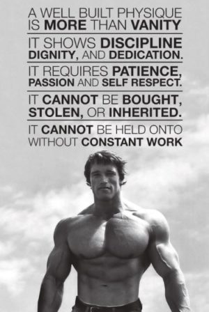 Arnold Schwarzenegger Quote Poster