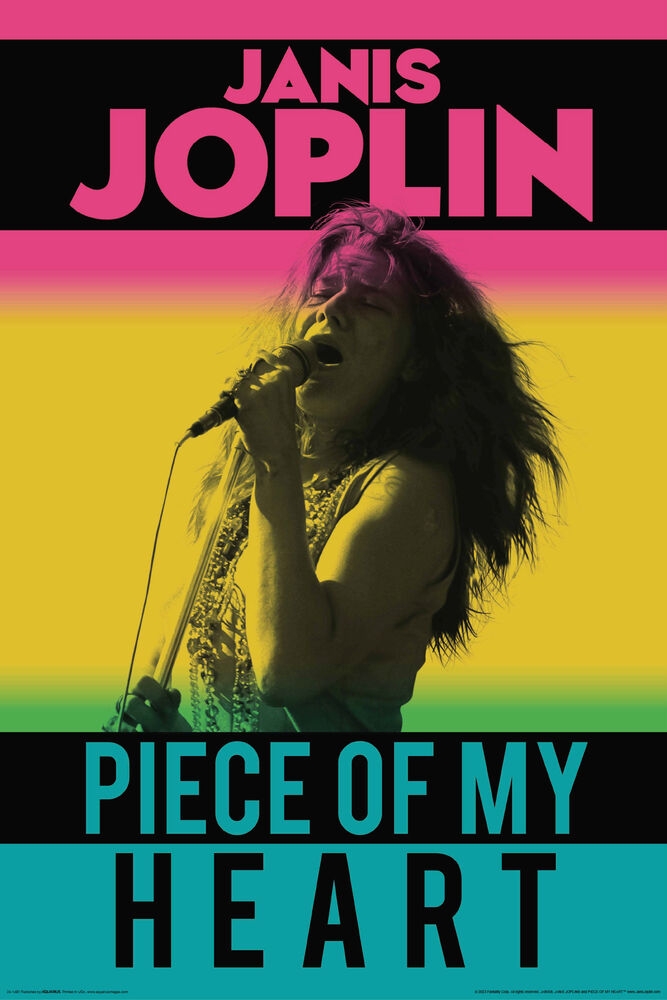 Poster Su Tela Janis Joplin 30x45 Cm - Decorazione Musicale Per Camera Da Letto, Soggiorno, Ufficio, Senza Cornice