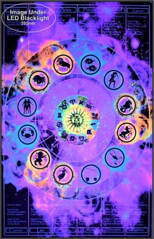 Zodiac Non-Flocked Blacklight Poster - Image 2