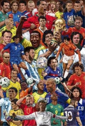 Legendary Sports Icons Soccer Football Superstars Poster