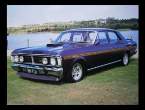 Falcon Phase 3 GTHO Purple Car Poster