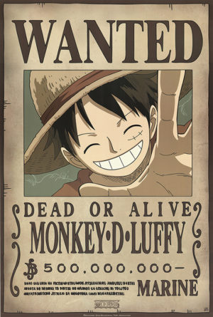 One Piece Monkey D. Luffy Wanted Poster