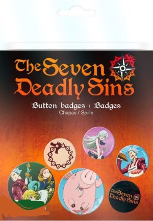Seven Deadly Sins Mix Badge 6 Pack