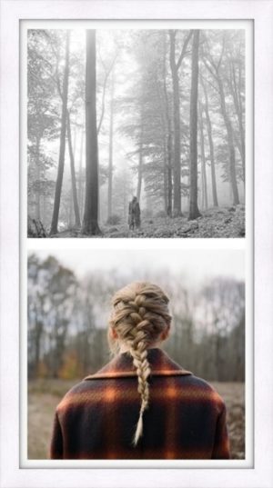 Taylor Swift Duo Folklore And Evermore Framed Album Covers