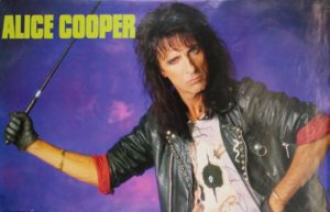 Alice Cooper Whip Poster (Published 1989, some wear)